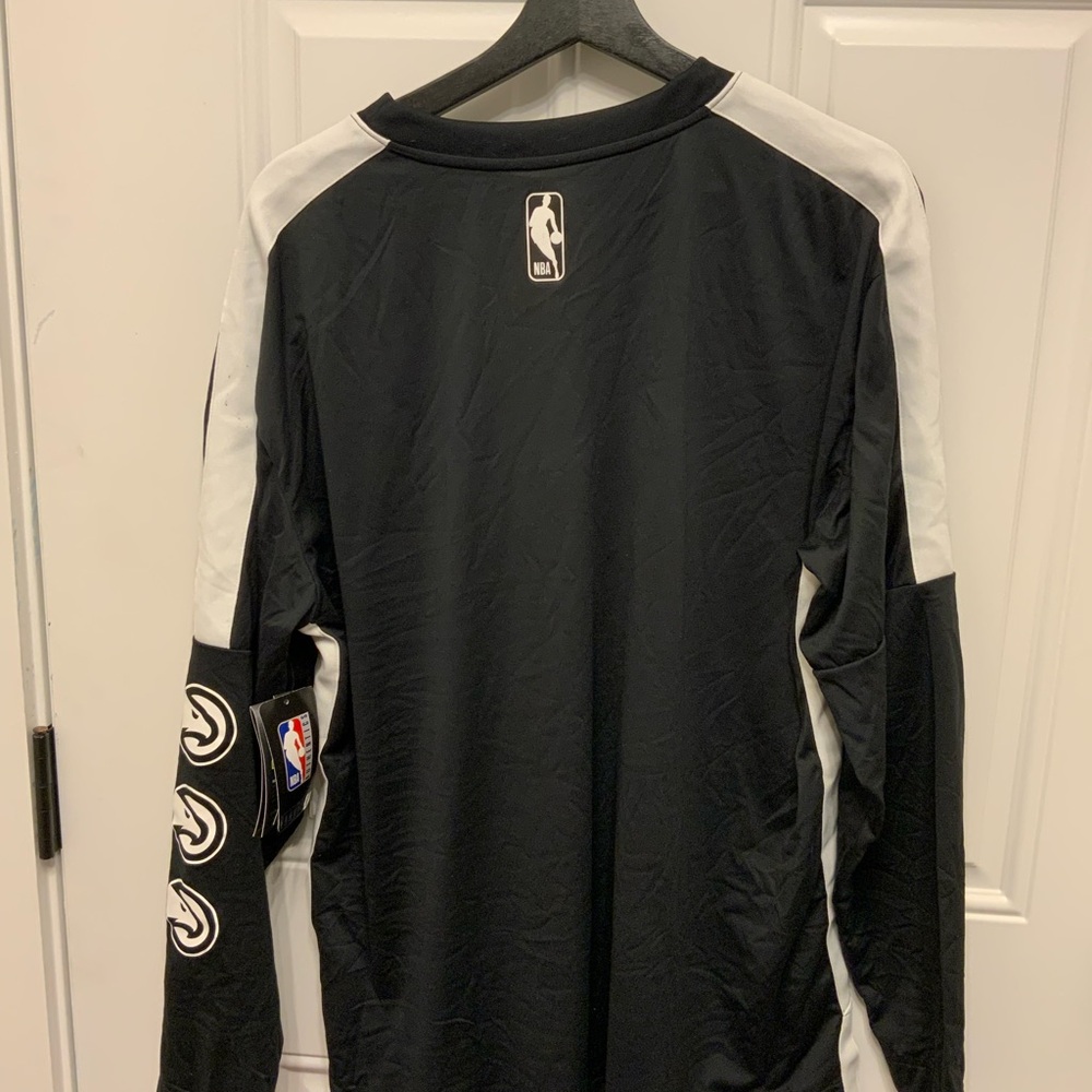 Nike Atlanta Hawks Black and White Shooter Long Sleeve